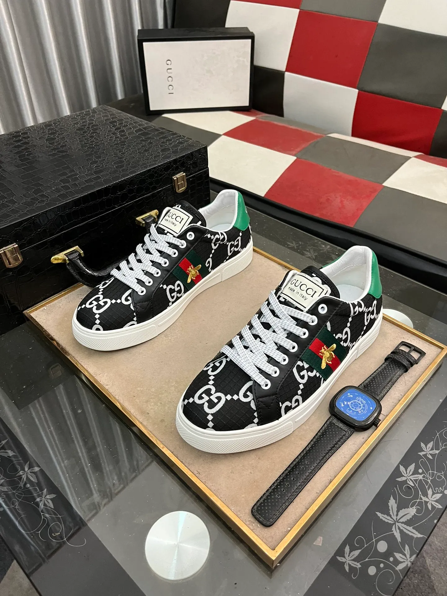 Men's men's shoes💰380⌚️⌚️" GUCCI" New official website • Same style latest • Hot style casual shoes, top brand [seduce] luxury ~ purchasing agency, top ~ quality. Products sold at the counter [Qiang] The original fabric adopts 3D printing technology ➕ Comfortable sheepskin lining, available in 38-443️⃣ colors